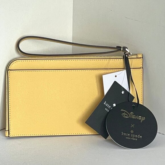 Disney Kate Spade Beauty and the Beast Medium L Zip Wristlet Daybreak Potts Chip - Picture 2 of 6